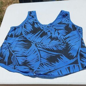 Alive blue and black vintage tank sz M